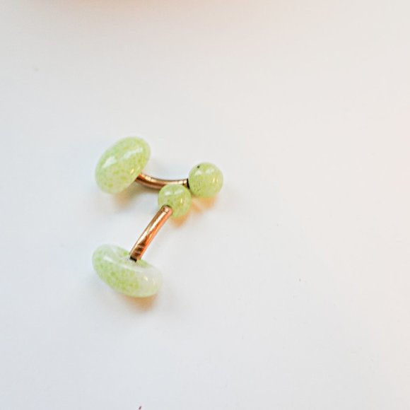 Edwardian Gemstone Cufflinks - Picture 1 of 2